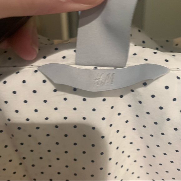 H&M Polka Dot Black & White Button Up - Picture 3 of 5